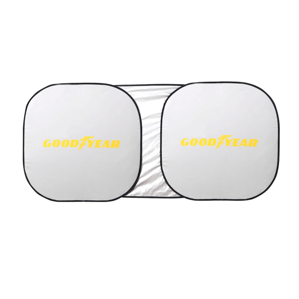Шторка теплоотражающая (153х75) на лобовое стекло, в чехле Goodyear