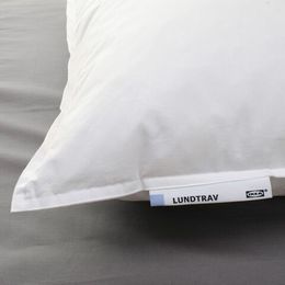 Подушка низкая IKEA LUNDTRAV (ЛУНДТРАВ), Белый, 50х80 см