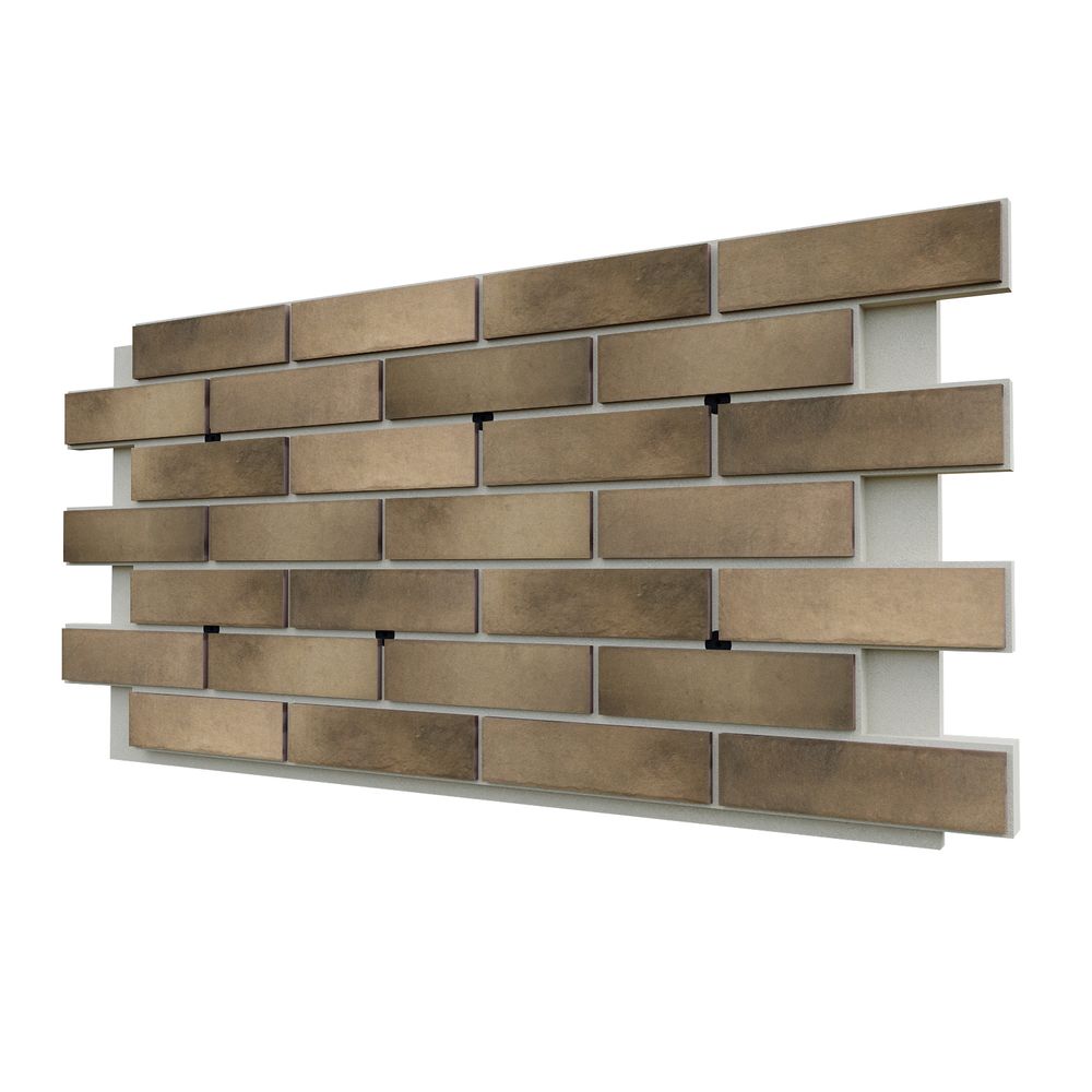 Клинкерная фасадная термопанель ЭППС Cerrad Retro brick Pepper 1150x540