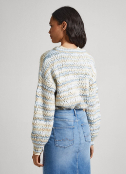 Джемпер женский PEPE JEANS STRIPED PERKINS COLLAR KNIT