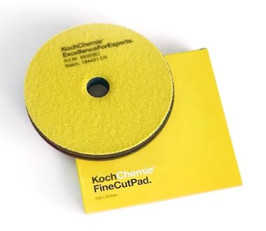 KOCH 999581 Fine Cut Pad Полутвердый полировальный круг желтый 126x23мм.