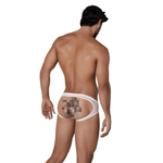Белые трусы-джоки с ажурными вставками Urge Jockstrap (Размер: XL) (Цвет: белый)