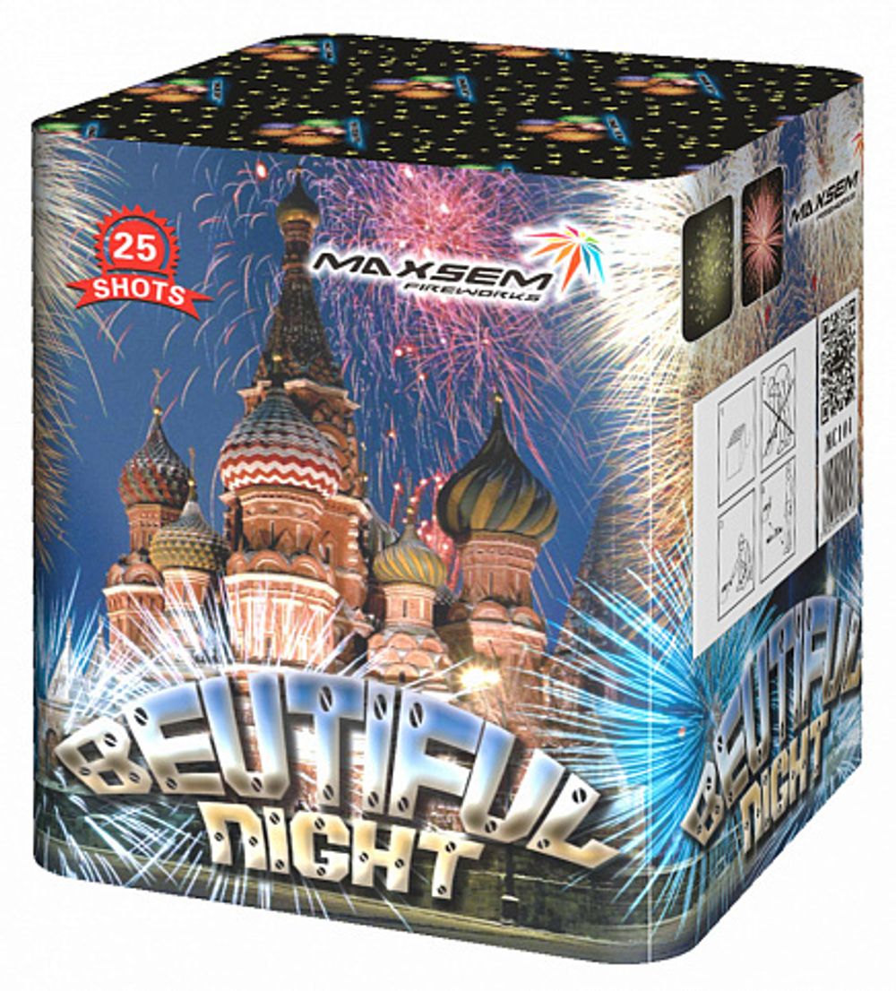 Батарея салютов «Beutiful Night»    1,2"/25 залпов