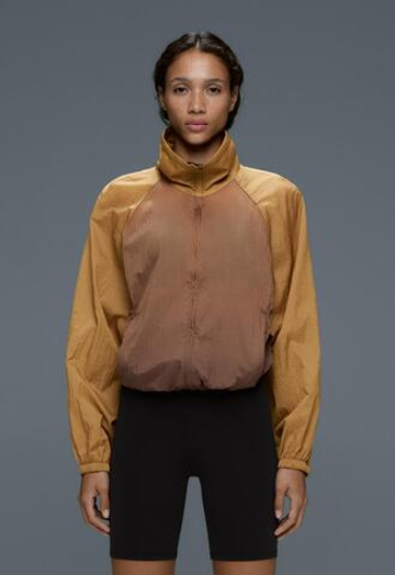 Oysho Спортивная куртка с градиентом, охра