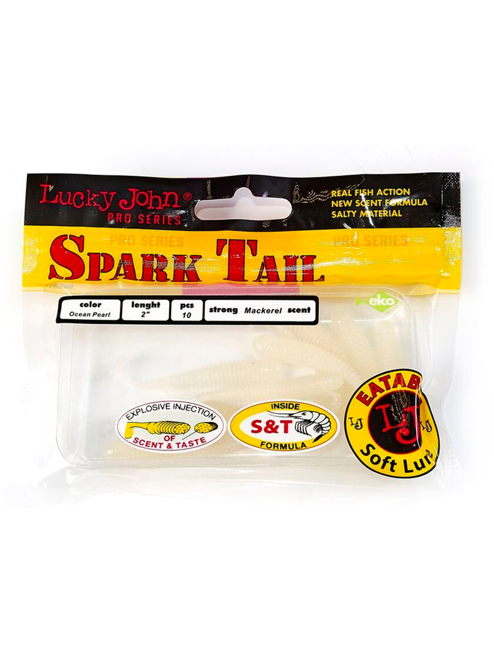 Виброхвосты съедобные искусственные LJ Pro Series Spark Tail 4,0in (10,10)/033 5 шт. в упак.