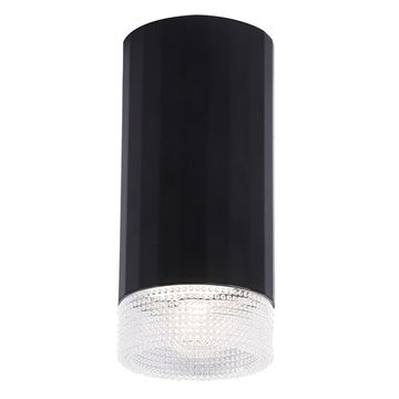 Накладной точечный светильник GU10 CLT 048C BL чёрный Crystal Lux