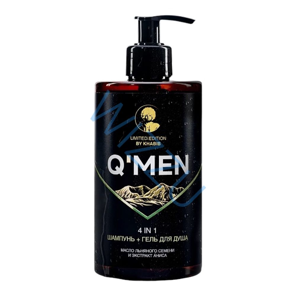Мужской шампунь QMEN 4в1 флакон 410 мл
