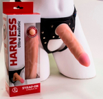 Страпон-трусики с реалистичным фаллосом Harness Ultra Realistic (17 см) (Цвет: телесный с черным)