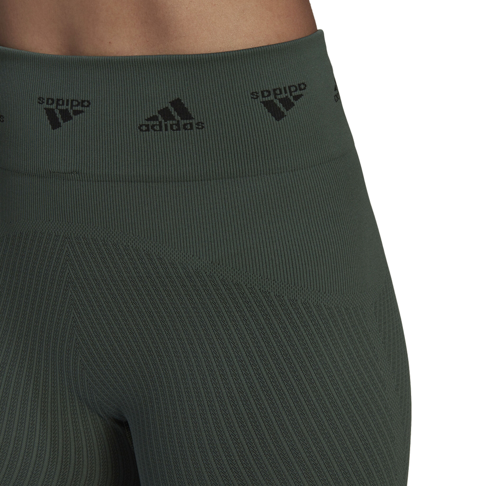 Женские теннисные брюки adidas Aeroknit Branded 7/8 Tight Women - Green