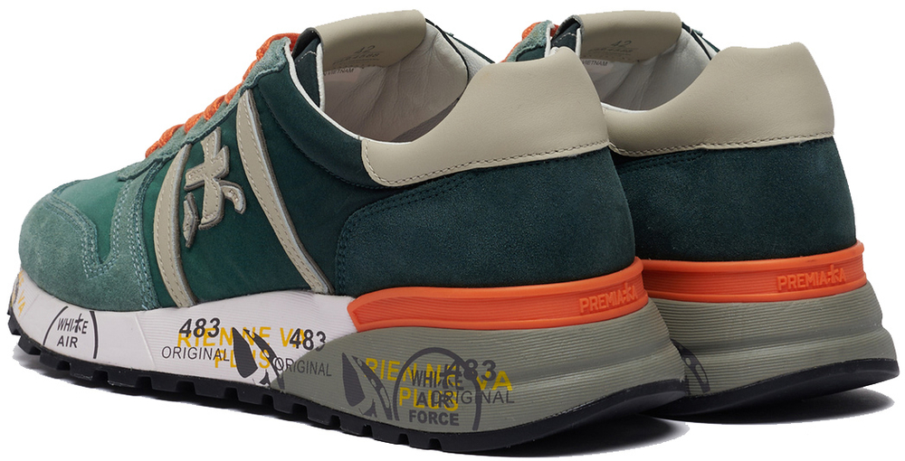 Premiata Lander 4588 зеленые с оранжевым