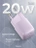 Сетевая зарядка Gurdini Mini Wave 20W USB-C ( 1 port) cиреневый