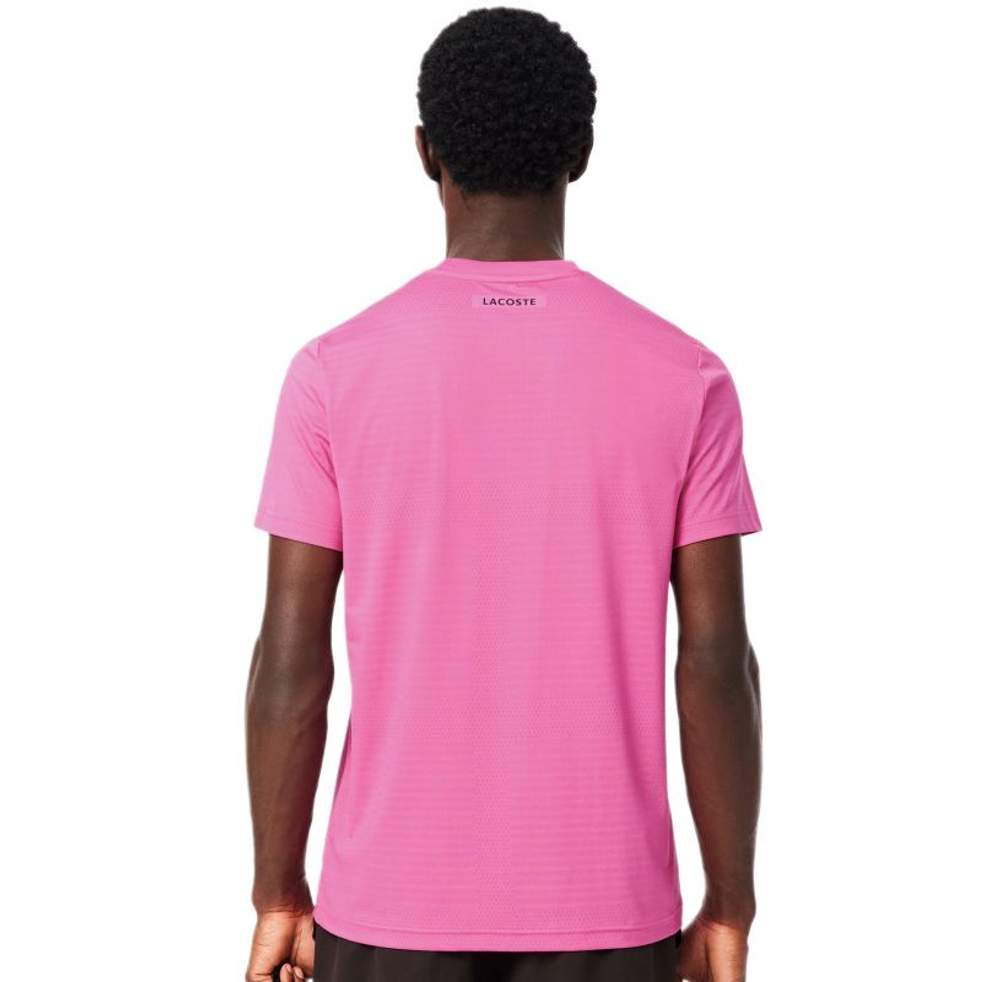 Теннисная футболка Lacoste Ultra Dry Stretch - pink