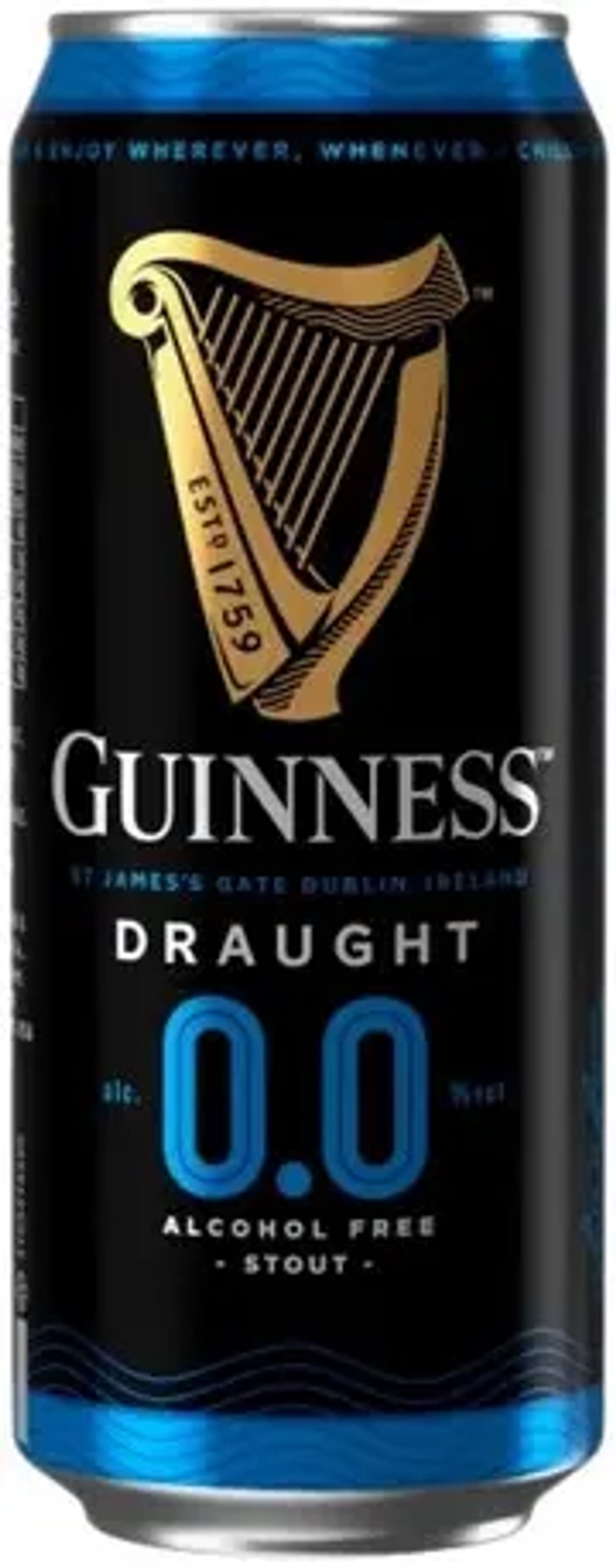 Пиво Guinness Draught 0.0 0,44 л. in can