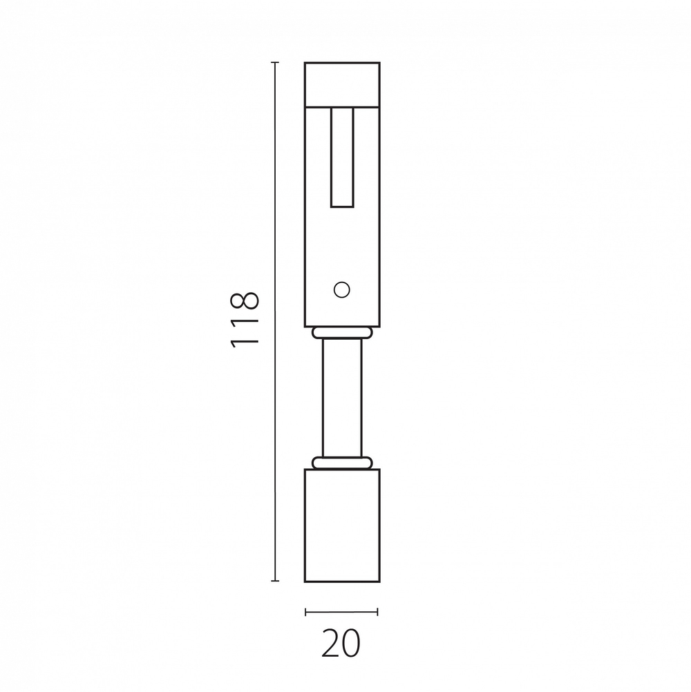 Крепление для трека Lightstar Due Hermes 510187