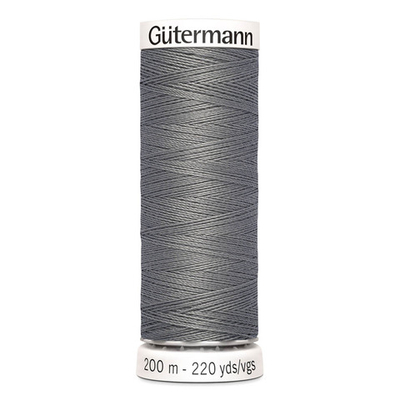 01 Нить Sew-All 100/200 м для всех материалов, 100% полиэстер Gutermann 748277 (496 серо-стальной)