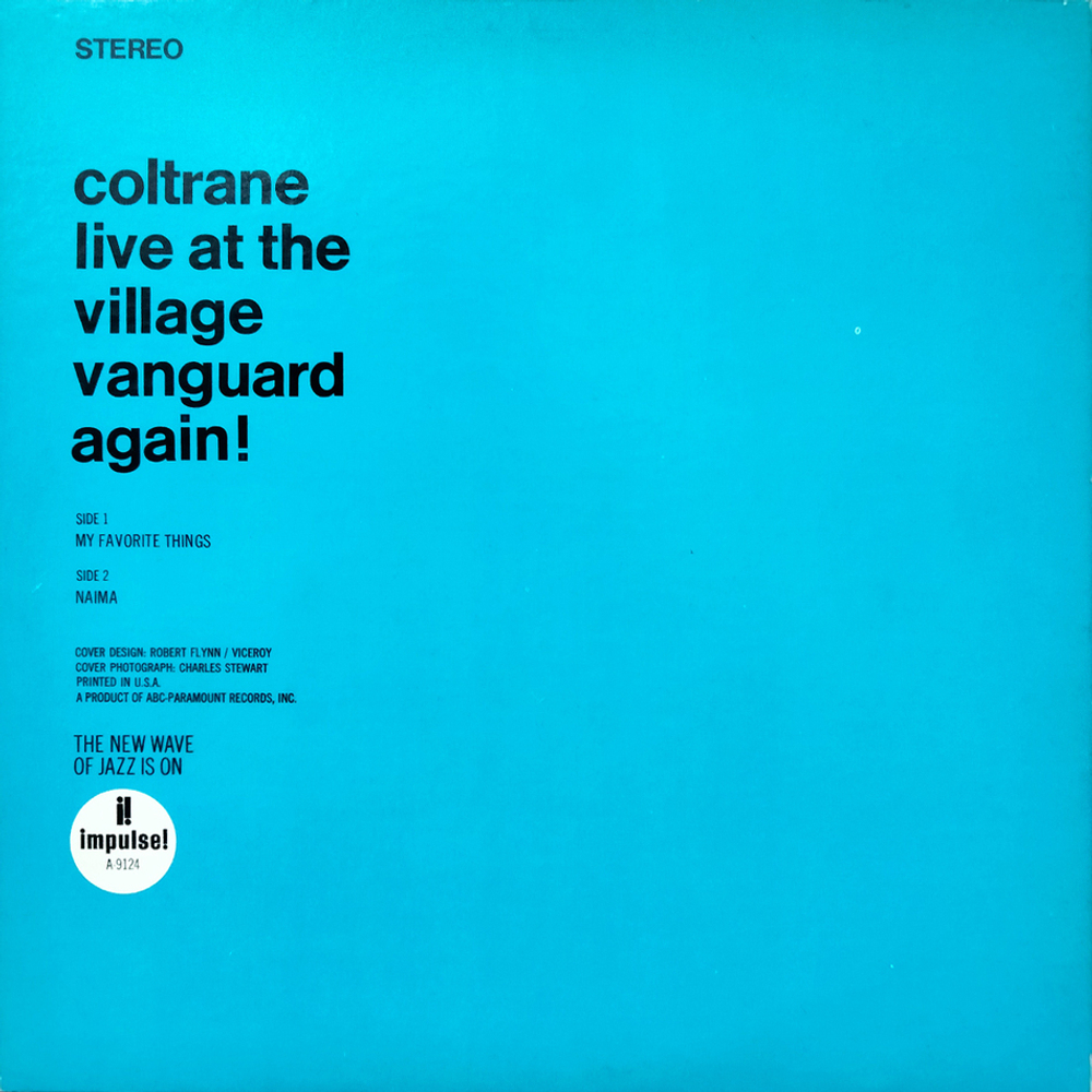 John Coltrane / Live At The Village Vanguard Again! (LP)