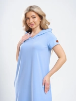 платье летнее длинное пляжное с капюшоном