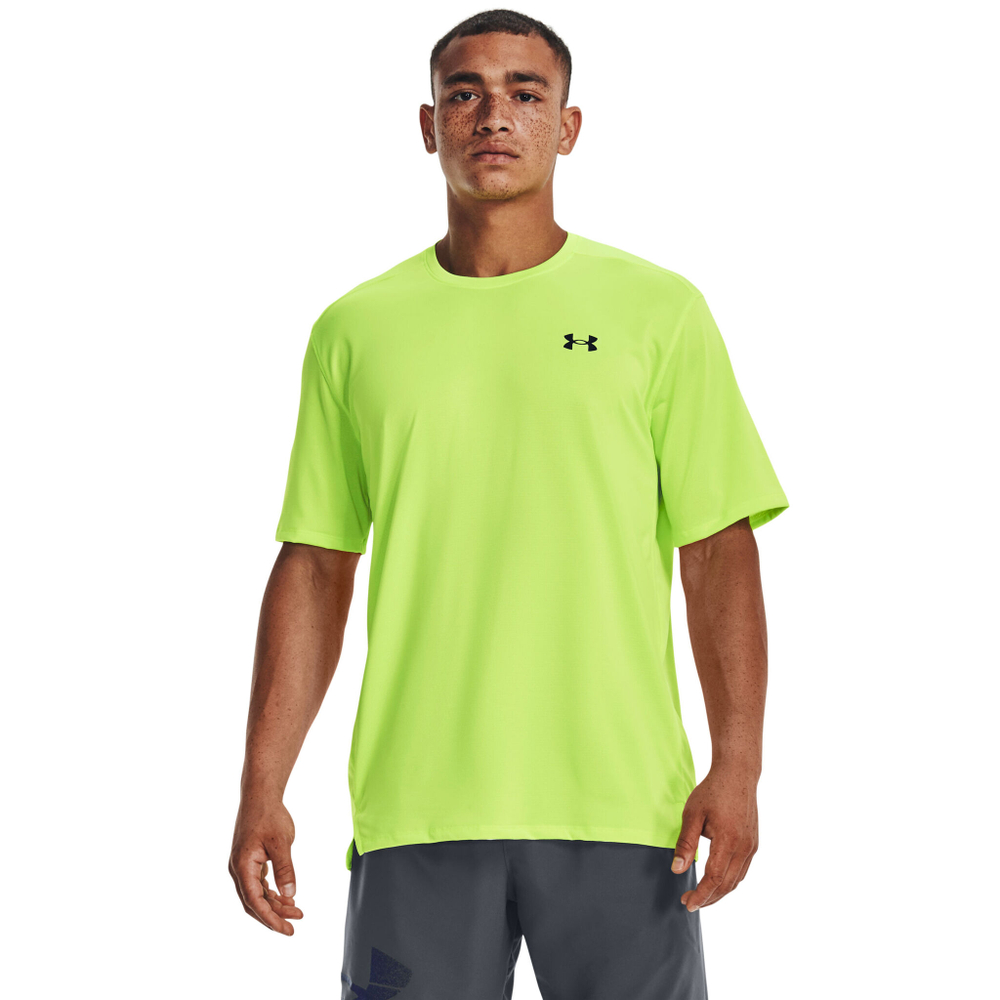 Мужское теннисное поло Under Armour Tech Vent T-Shirt Men - Neon Yellow