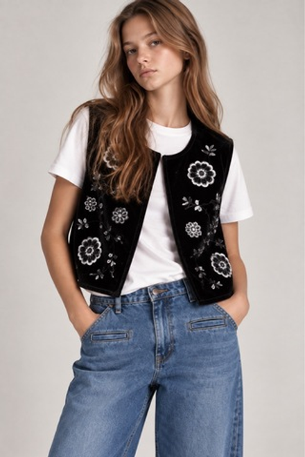 Бархатный жилет Zara, 164