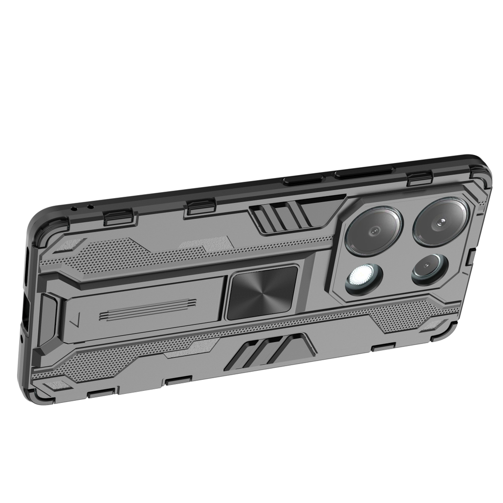 Противоударный чехол с подставкой Transformer для Poco M6 Pro 4G