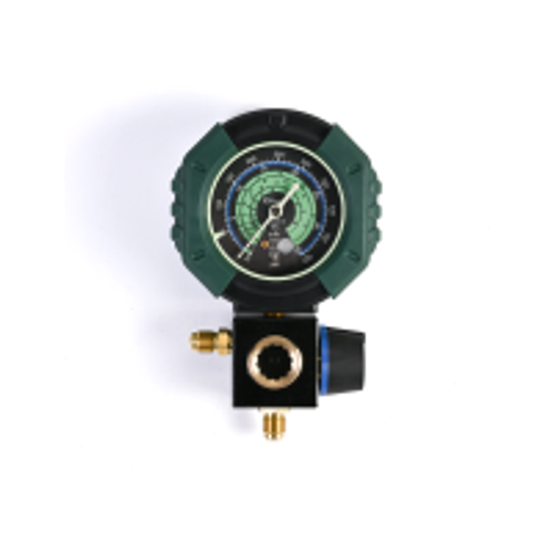Манометрический коллектор BC-M1 (R134a; R404A; R407C, R507A, 1 вентильный, смотровое стекло, манометр 68мм; без шлангов)