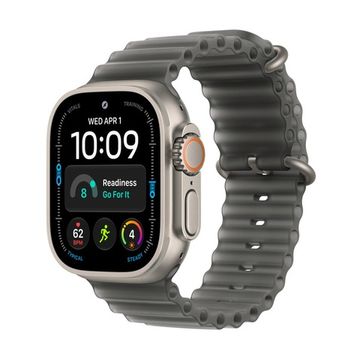 Смарт-часы Apple Watch Ultra 4 GPS + Cellular 49mm Natural Titanium, Translucent Black Ocean Band