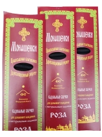 Кадильные свечи Монашенки Роза 3 упаковки * 24шт + подставка