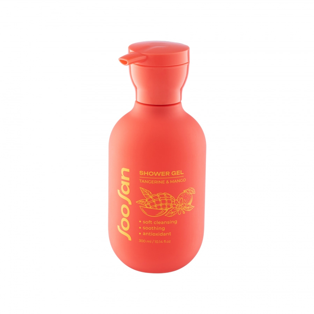 SOOSAN Shower Gel Tangerine & Mango Гель для душа с ароматом мандарина и манго 300мл