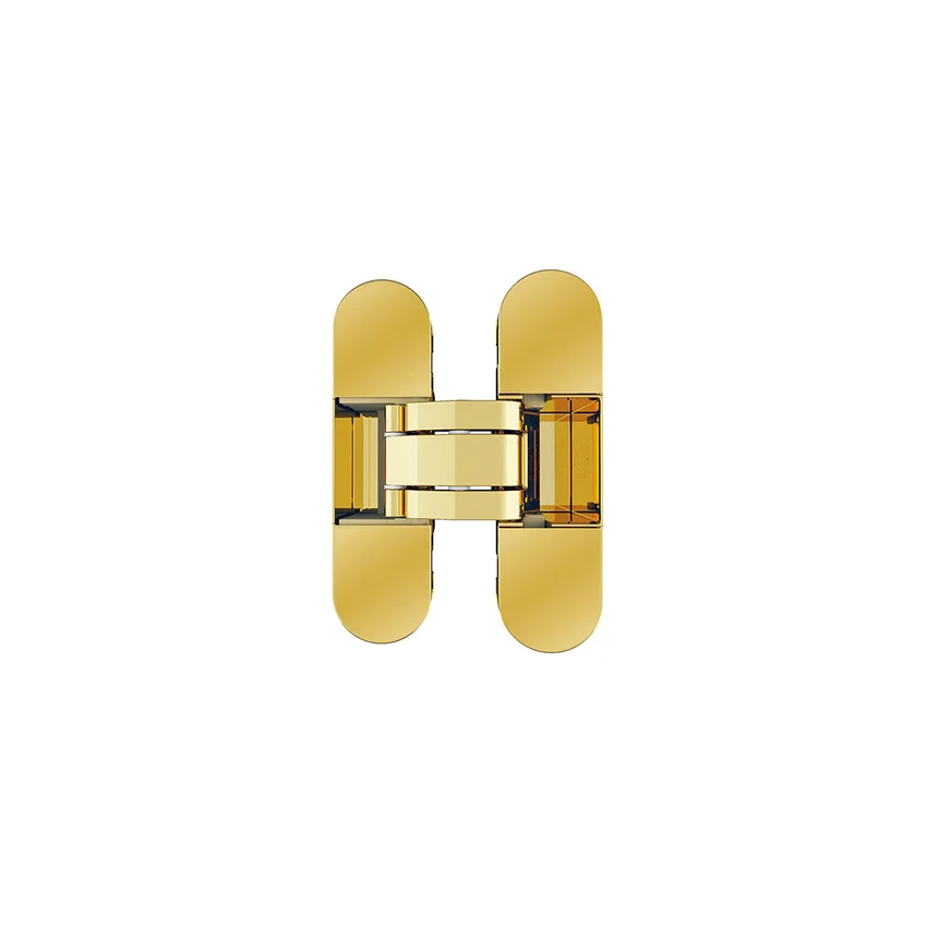 Петля дверная скрытая AGB for Profil Doors Eclipse 2.0  в цвете золото глянец с накладками