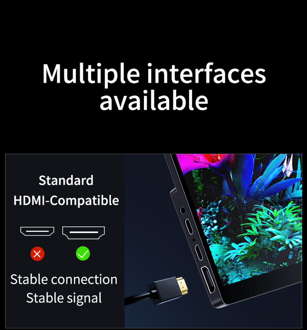13.3" Портативный сенсорный игровой монитор VChance SF13TO 1920x1080, 60 Гц, OLED