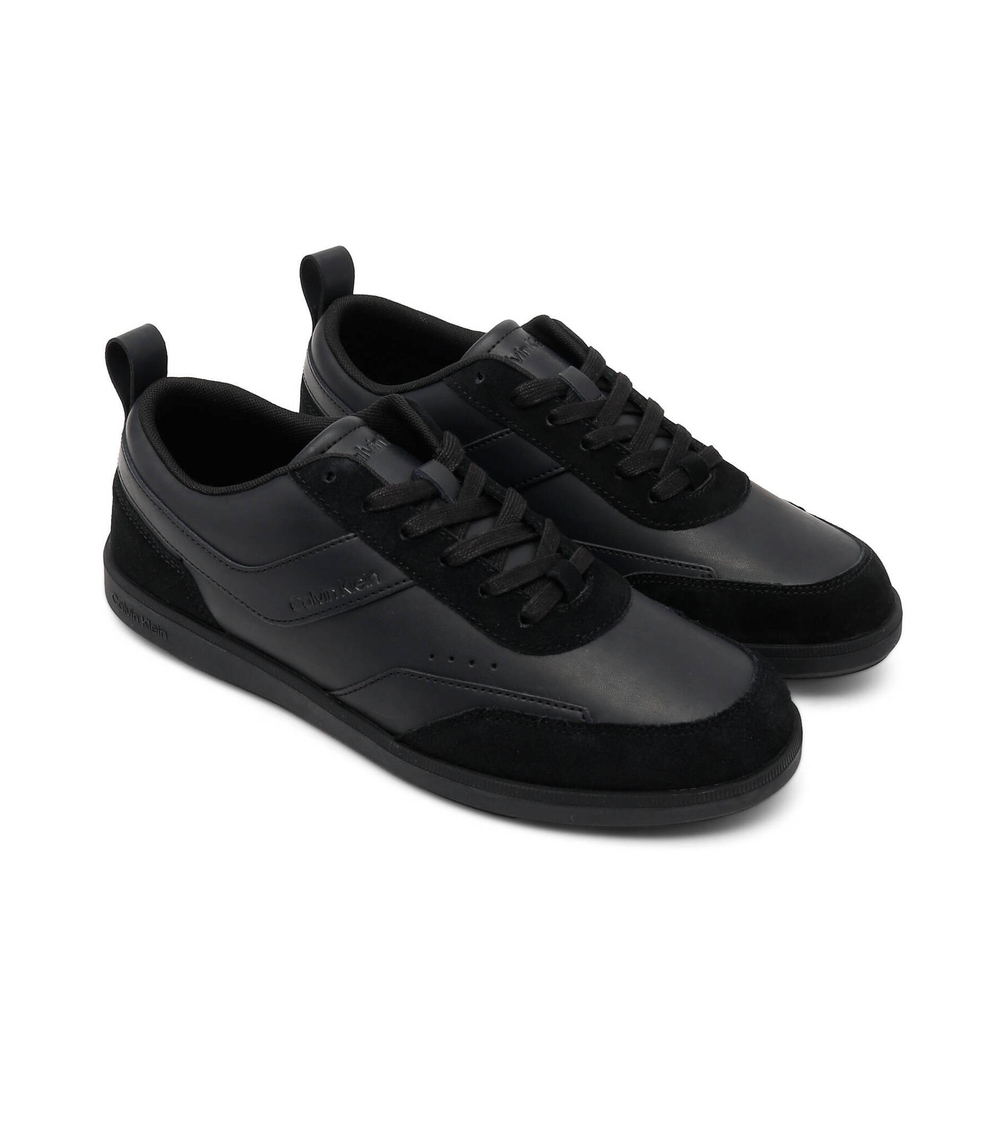 Кожаные кроссовки low top lace up Calvin Klein - черный(HM0HM00851)