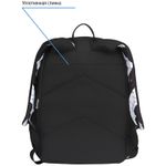 Рюкзак Berlingo Light Black White 39.5*28*16см, 400 гр., 2отд. 3карм, уплотненная спинка