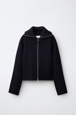 ZARA КАРДИГАН В РУБЧИК, МОРСКОЙ СИНИЙ