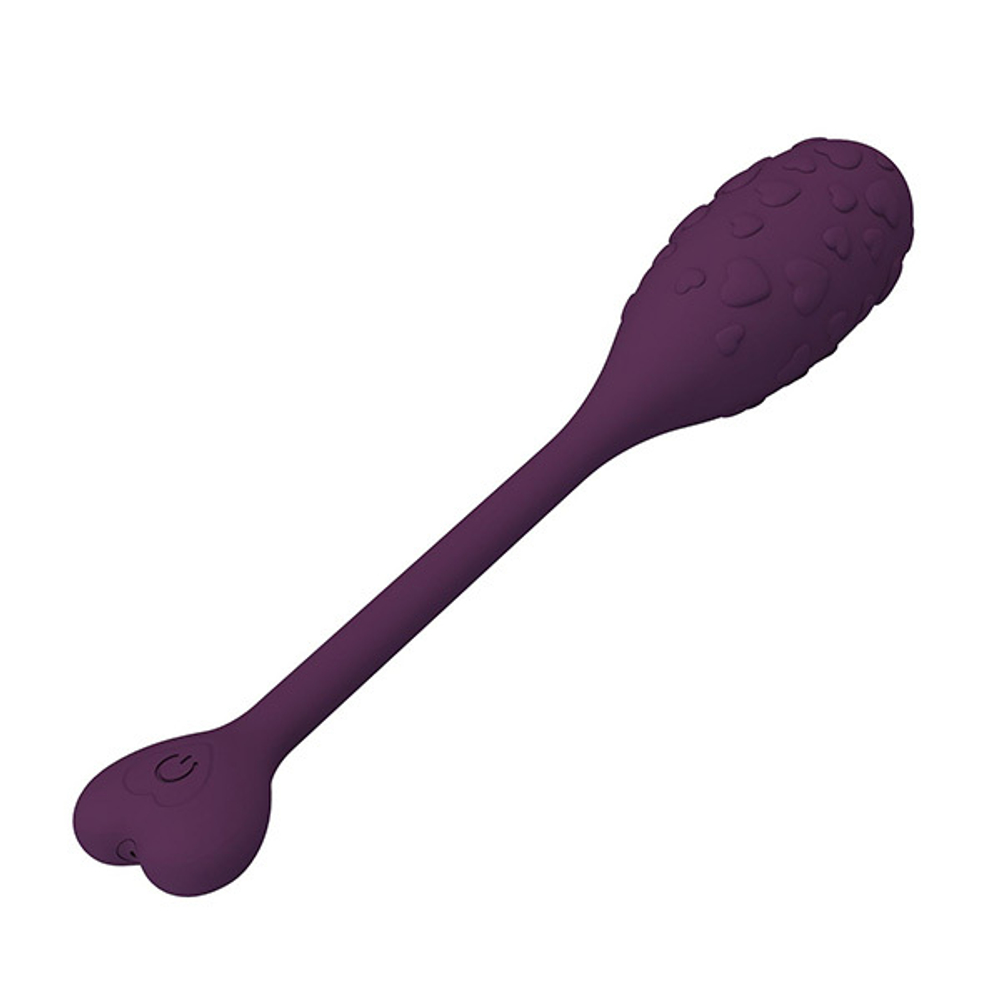 Фиолетовое виброяйцо с управлением через приложение 18,9см Pretty Love Fisherman BI-300016HP-1