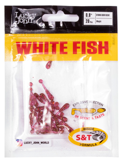 Слаги съедобные искусственные LJ Pro Series White Fish 0,8in (02.00)/S14 20шт.