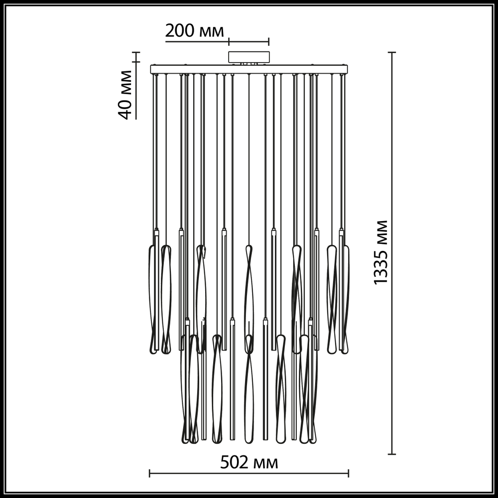 Подвесная светодиодная люстра Odeon Light SPIRA 5468/150L