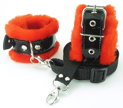 Набор на кровать с красным мехом BDSM Light 760008ars