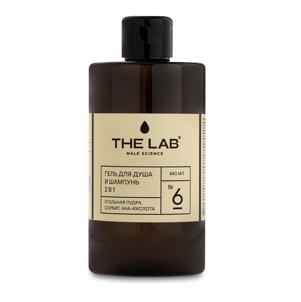 The LAB Гель для душа и шампунь 2в1 для мужчин 440мл