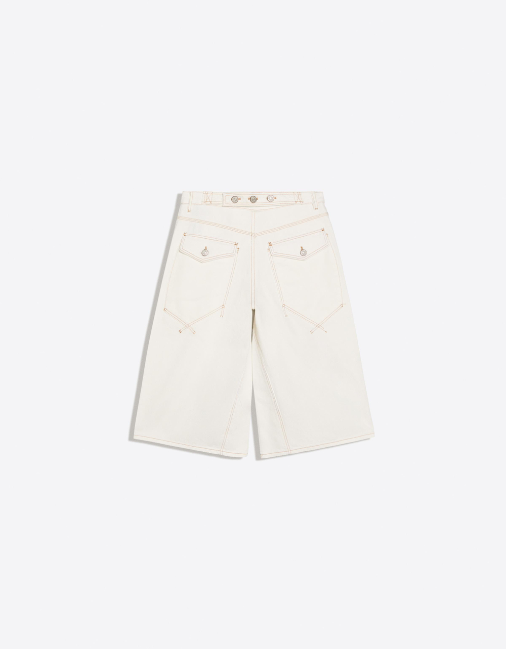 Женские свободные джинсовые шорты-бермуды - BERSHKA