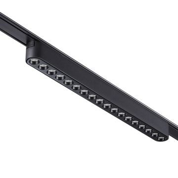 Трековый светодиодный светильник для низковольтного шинопровода LED 18W 3000К 359244 чёрный Smal Novotech