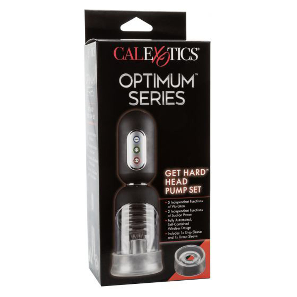 Автоматическая вакуумная помпа с вибрацией California Exotic Novelties Get Hard Head Pump Set SE-1041-08-3