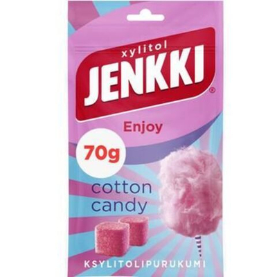 Жевательная резинка Jenkki Enjoy "Сладкая вата" 70 г (из Финляндии)