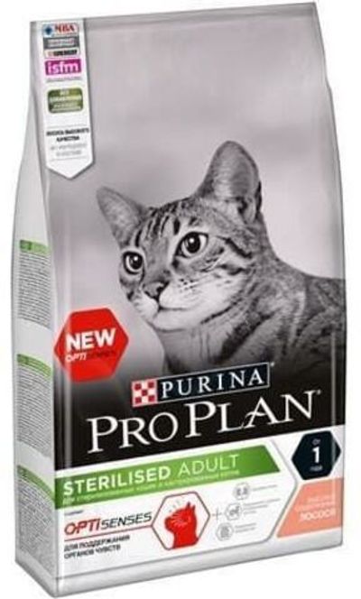 Pro Plan 400г sterilised OptiSenses корм для кастр/стер. кошек (Лосось)