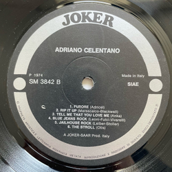 Винтажная виниловая пластинка LP Adriano Celentano Адриано Челентано, The Best Hits Of Adriano Celentano (Италия 1977)