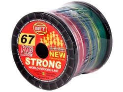 Леска плетёная WFT KG STRONG Multicolor 1000 м, 0,39 мм
