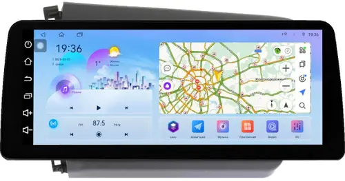 Магнитола для Honda Civic 9 седан 2012 левый руль - FarCar S500-TS18 монитор 12.3" 2K QLED на Android 14, Быстрая, CarPlay, 4G SIM-слот