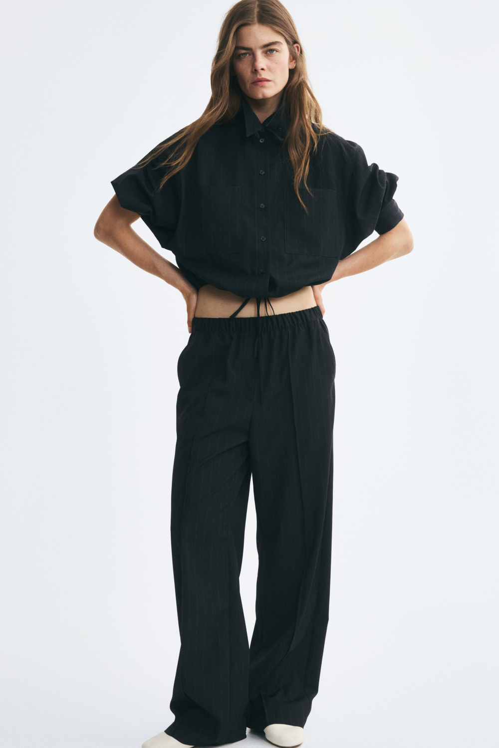 Свободные брюки без застёжки - H&M