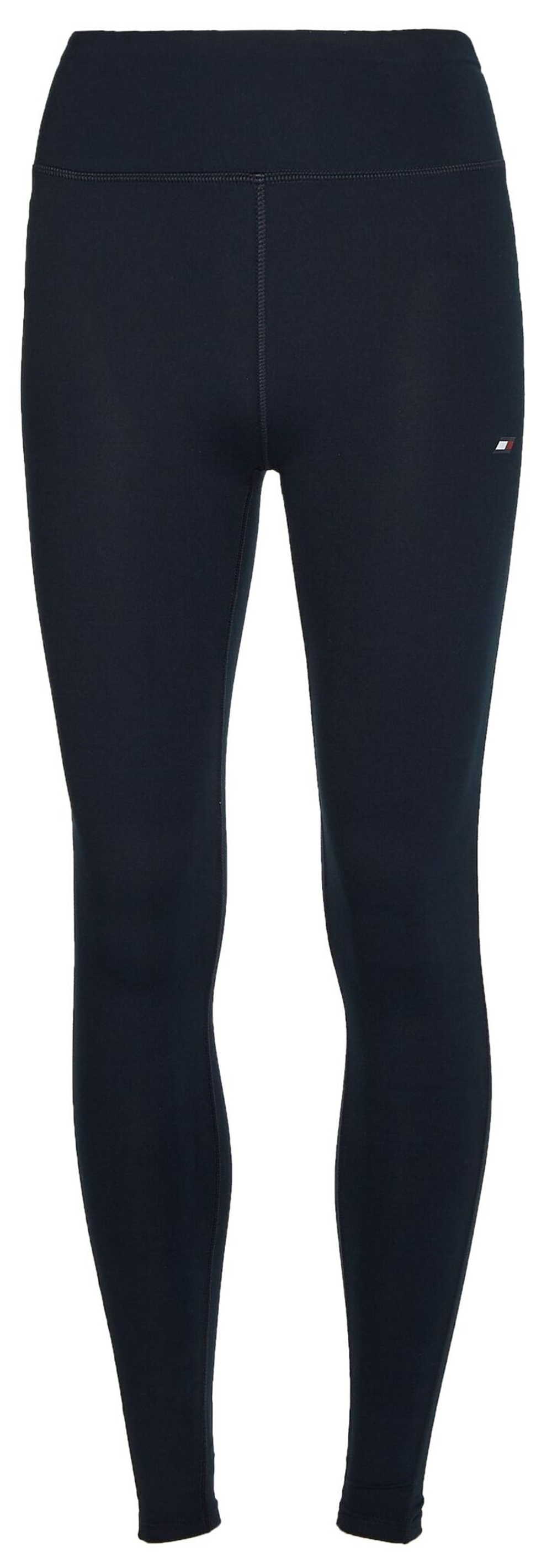 Leginsy Tommy Hilfiger RW Split Graphic Legging - Бирюзовый