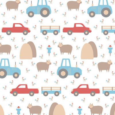 Baby fabric summer village