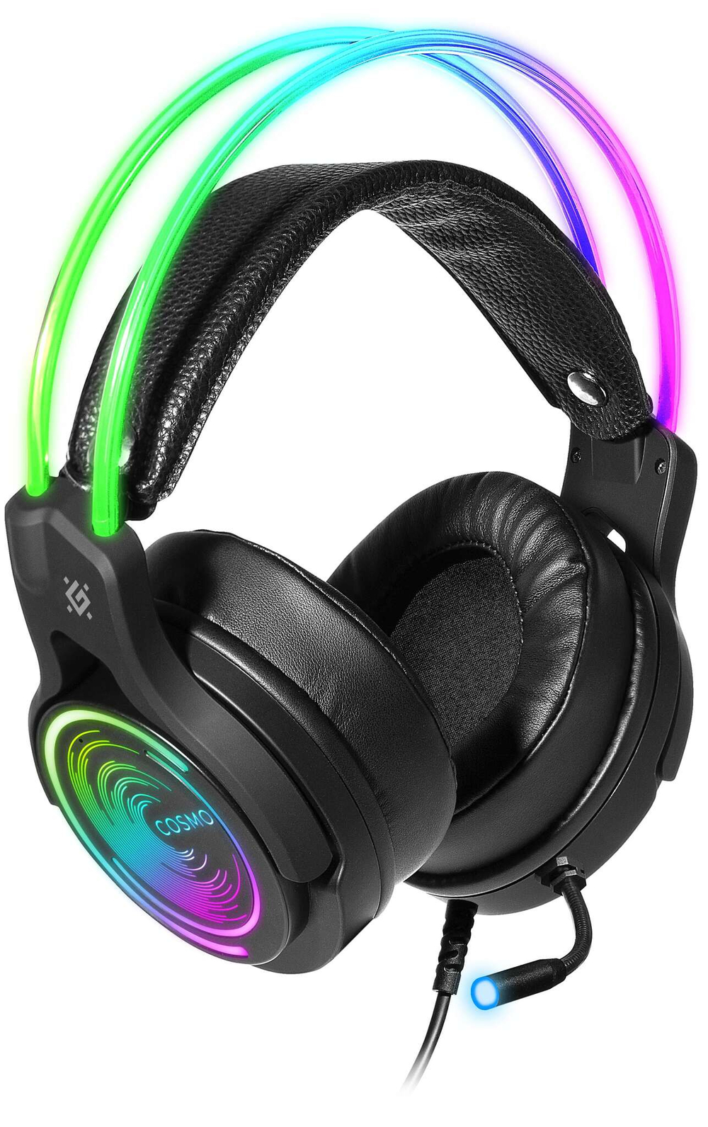 Гарнитура Defender Cosmo PRO 7.1 RGB (USB) Black